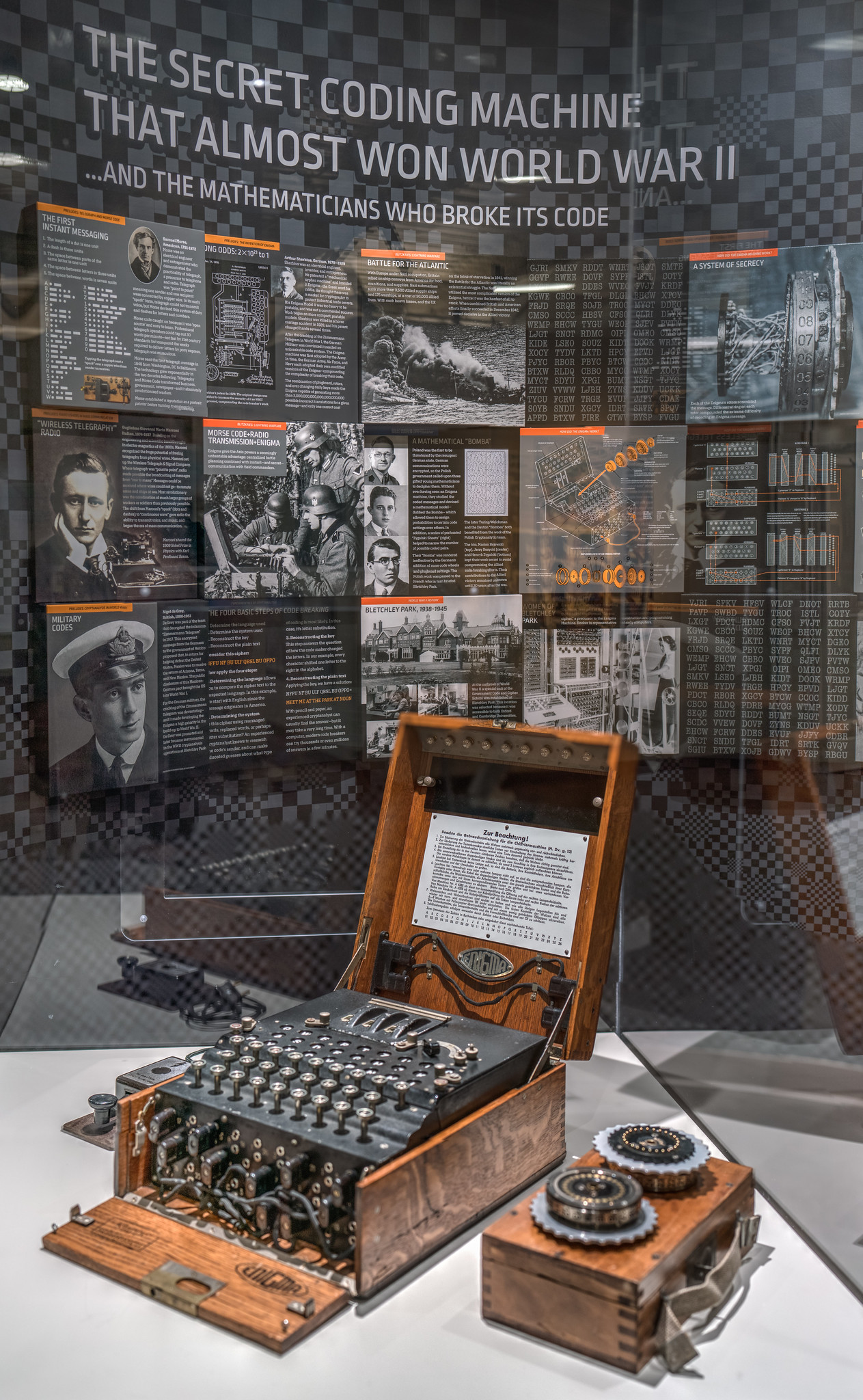 Enigma machine goes on display at The Alan Turing Institute