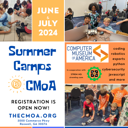 Summer Camps CMoA 2024 Computer Museum of America